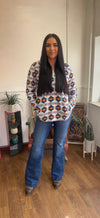 White shield Pullover