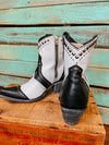 The Natasha Bootie (Black and White)