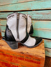 The Natasha Bootie (Black and White)