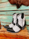 The Natasha Bootie (Black and White)