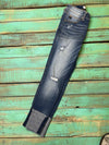 Kancan Dark Wash Cuff Skinny